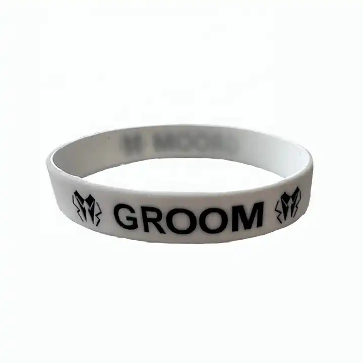 Rubber personalized scented silicone wristband